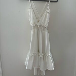 White mini dress